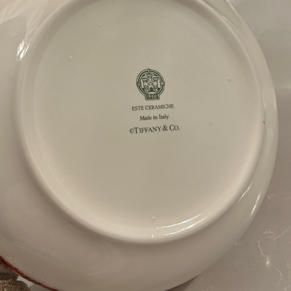 Tiffany Este Ceramiche Tartan Plaid Christmas Bowl - Picture 3 of 6
